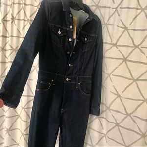 NWT Levi’s Full Flight Jumpsuit Dark-wash Denim Sm